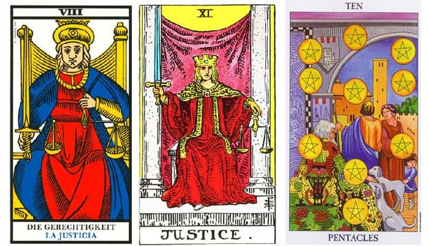Cartas Marselha Waite e 10 de Ouros