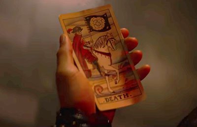 A Morte, uma das cartas que sairam para Ambrose