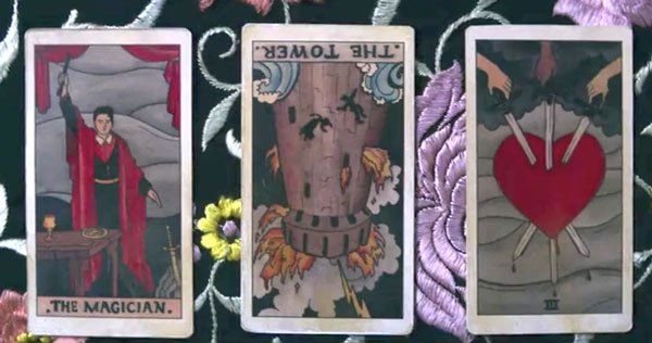 As cartas para Sabrina: O Mago, A Torre e o Três de Espadas