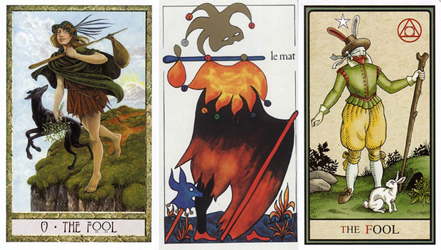 Louco, Druid Craft Tarot, Le Tarot de la Rea, Tarô Alquímico