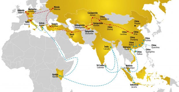 Nova etapa da Rota, já existe ligação ferroviária China/Alemanha.