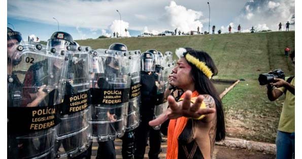 Manifestação indígena