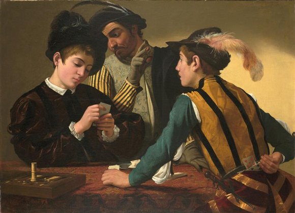 Primavera e recapitulação, Os Trapaceiros, pintura de Caravaggio