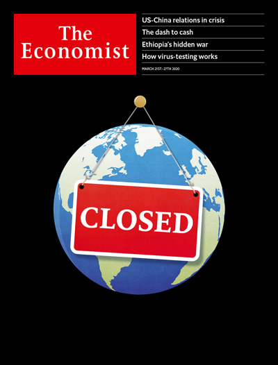 Capa da revista Economist - março 2020