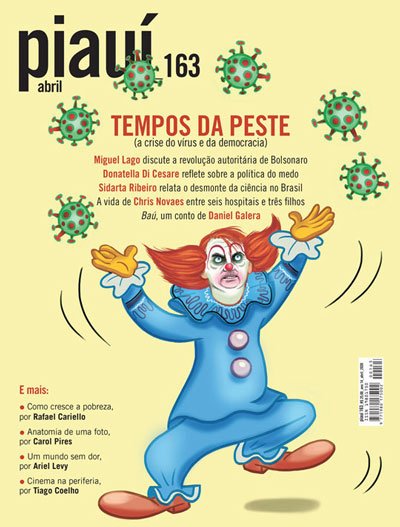 Fazendo arte com o vírus Capa da Piauí de abril/2020