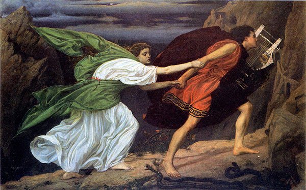 Orfeu e Eurídice. Pintura de Edward Poynter