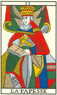 A Papisa - o arcano Ressoante da Força Tarot de Jean Noblet (1650)