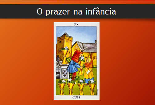 Seis de Copas - redesenhado do Rider-Waite Tarot