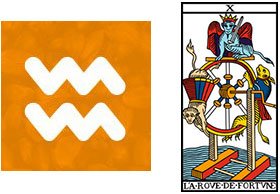 O signo de Aquário e a Roda da Fortuna no Taro de Marselha Jodorowisk Camoin