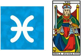 O signo de Peixes e A Justiça no Taro de Marselha Jodorowisk Camoin