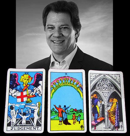 As cartas para Fernando Haddad: O Julgamento, Dez de Copas e Três de Ouros