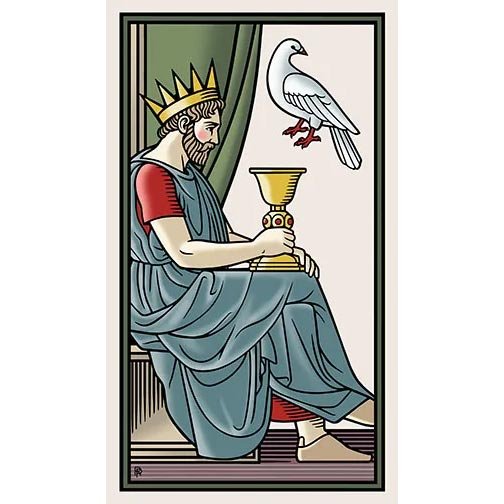 Marziano Tarot | Carta Doves 12 King