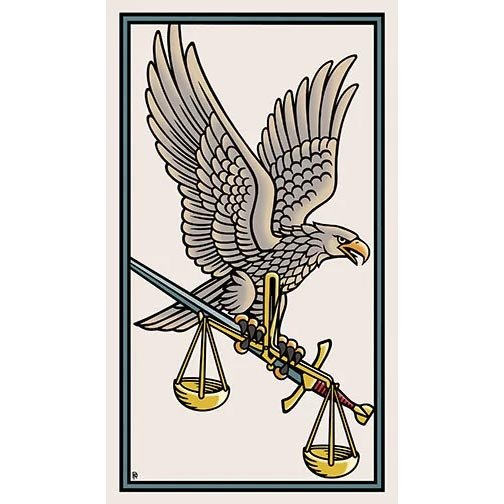 Marziano Tarot | Carta Eagles 1 Ace
