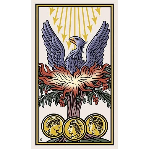 Marziano Tarot | Carta Phoenixes 1 Ace