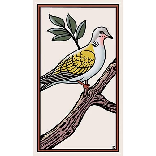 Marziano Tarot | Carta Turtledoves 1 Ace