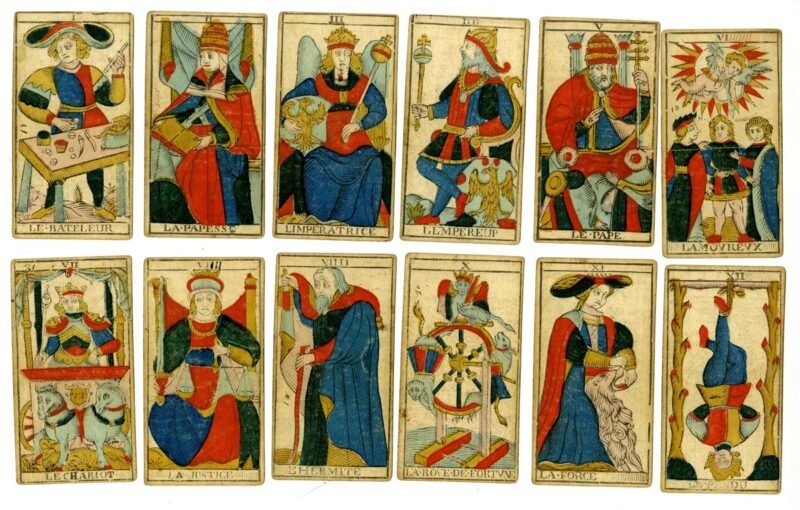 Cartas do Tarot de Marseille de Nicolas Conver.