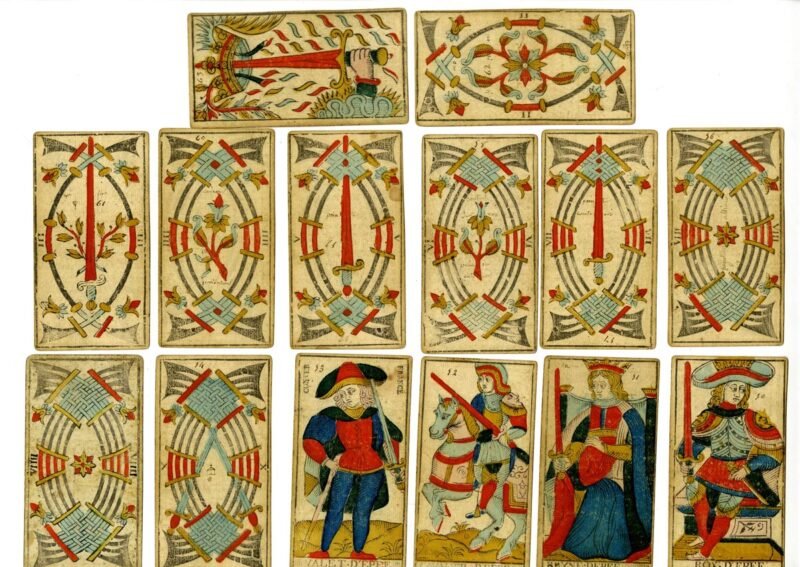 Cartas do Tarot de Marseille de Nicolas Conver.