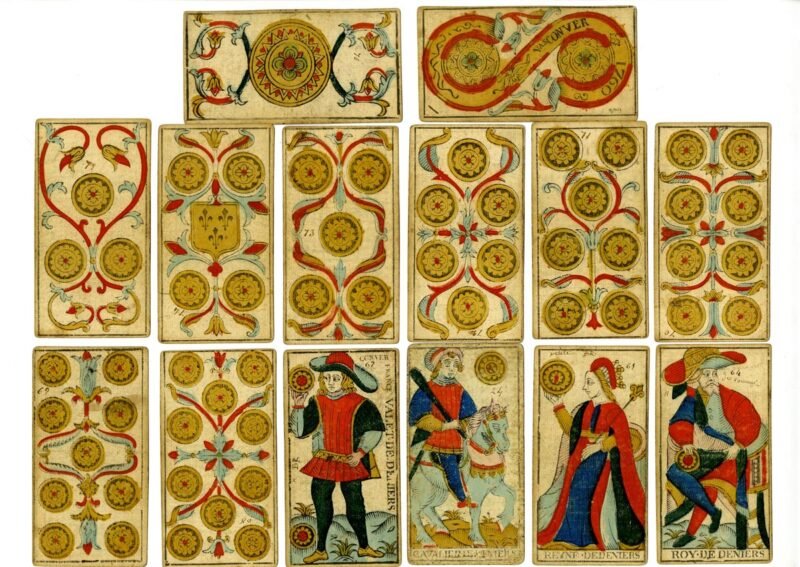 Cartas do Tarot de Marseille de Nicolas Conver.