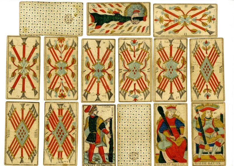 Cartas do Tarot de Marseille de Nicolas Conver.