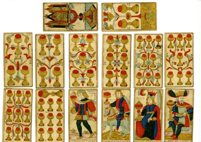 Cartas do Tarot de Marseille de Nicolas Conver.
