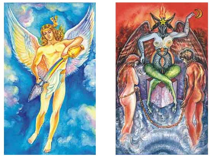 Cabbalistic Tarot G.O.M. | Cartas 14. A Temperança e 15. O Diabo