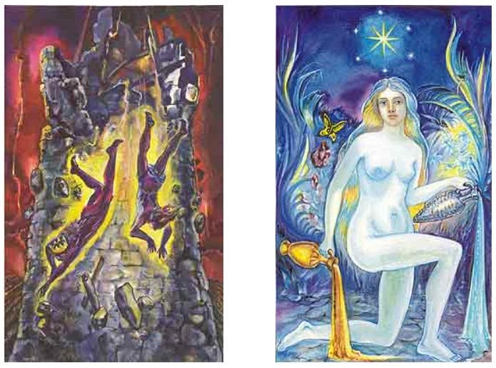 Cabbalistic Tarot G.O.M. | Cartas 16. A Torre e 17. A Estrela