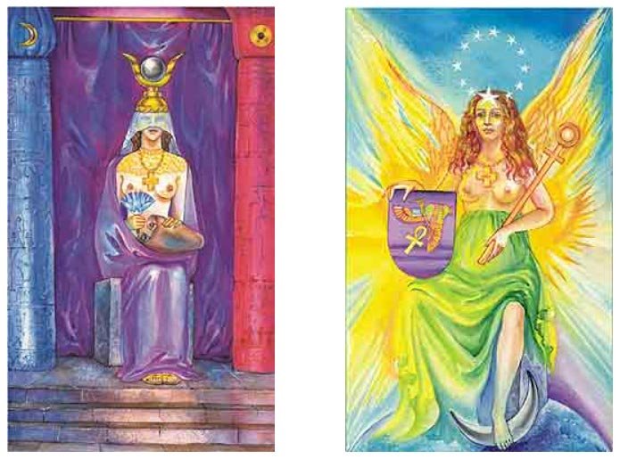 Cabbalistic Tarot G.O.M. | Cartas 2. A Sacerdotisa e 3. A Imperatriz