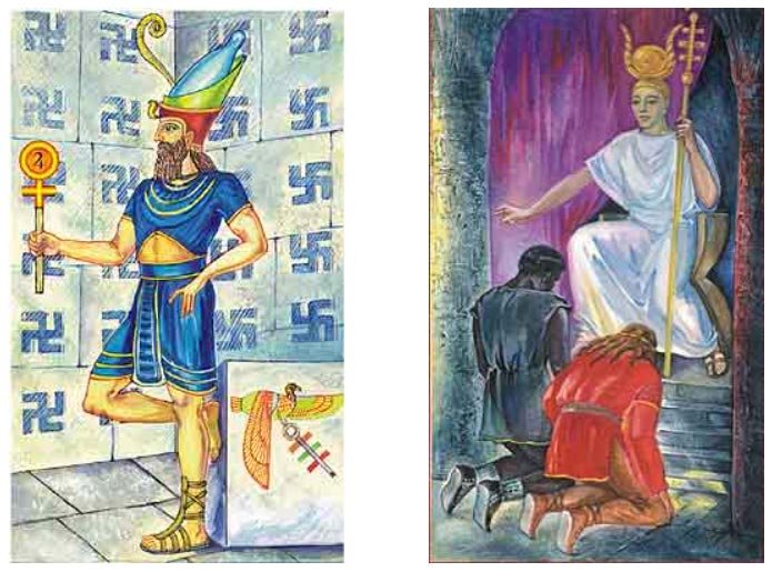 Cabbalistic Tarot G.O.M. | Cartas 4. O Imperador e 5. O Hierofante