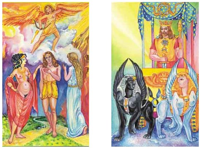 Cabbalistic Tarot G.O.M. | Cartas 6. O Enamorado e 7. O Carro