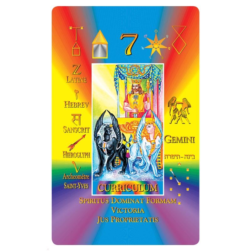 Cabbalistic Tarot G.O.M. | Carta 7 Curriculum