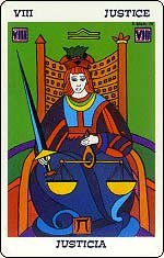 8. A Justiça — Tarot Balbi.